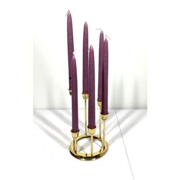 Partylite Vintage Brass Candelabra Crescendo Taper Candlestick Holder - Picture 2 of 3